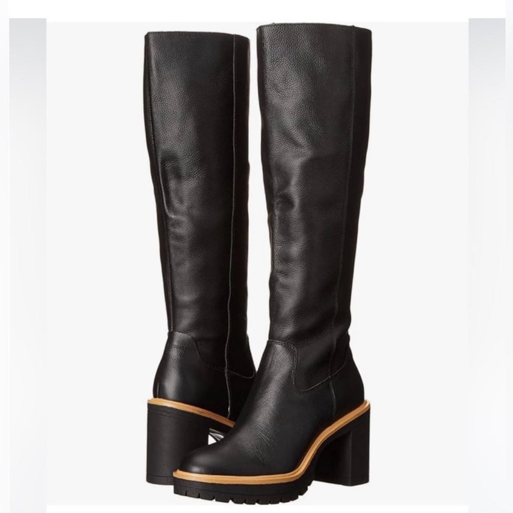 Dolce Vita Black Leather Boots - Picture 3 of 8